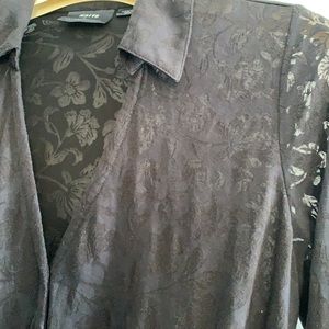 Anthropologie Maeve V neck sheer floral